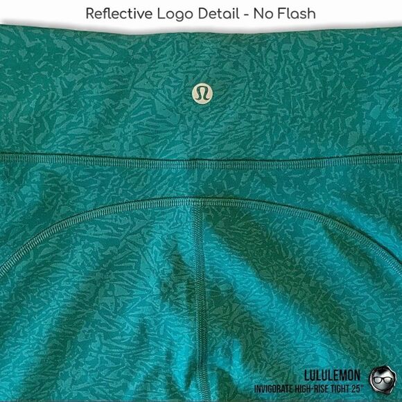 LULULEMON INVIGORATE HIGH-RISE LEGGINGS 25” IN TEAL LAGOON BLUE-GREEN PETITE NEW - Picture 10 of 15